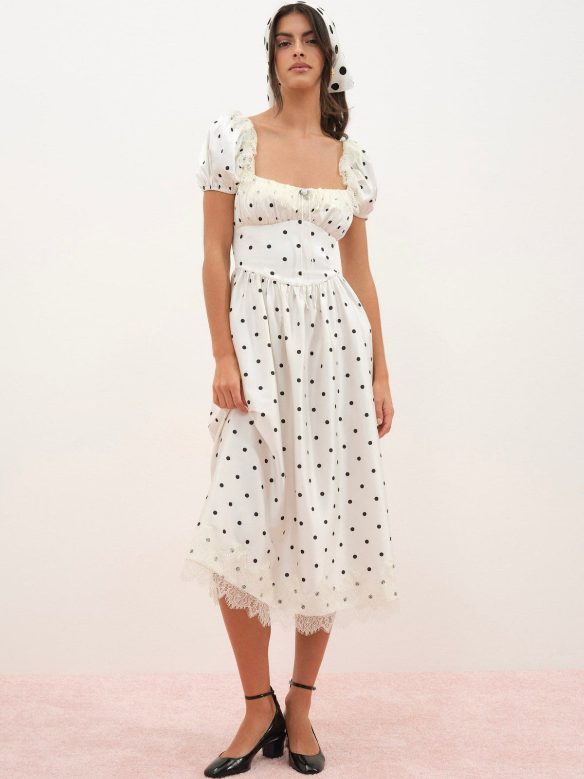 Ines Midi Dress Cream - For Love & Lemons