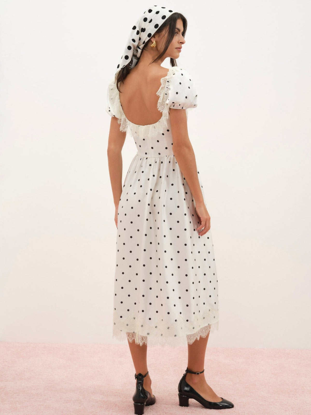 Ines Midi Dress Cream - For Love & Lemons