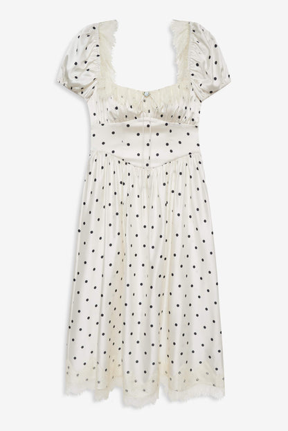 Ines Midi Dress Cream - For Love & Lemons