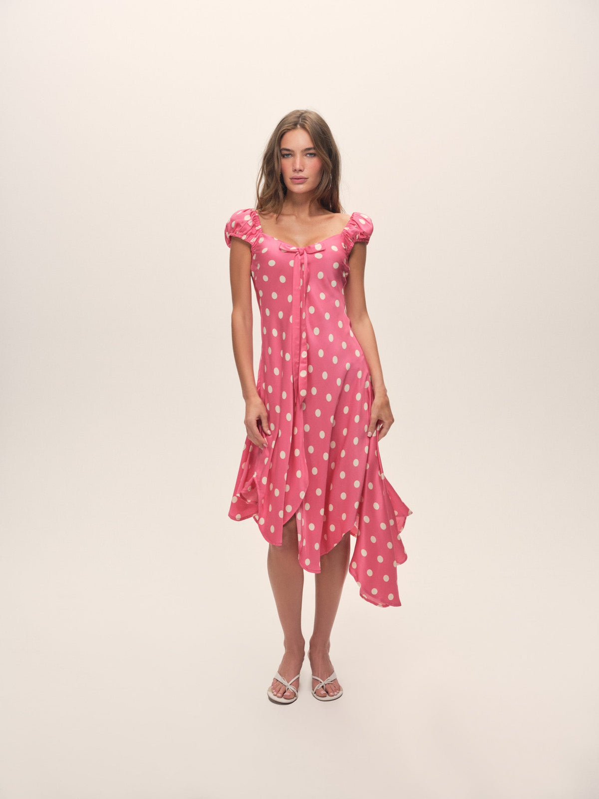 Lillian Midi Dress Pink - For Love & Lemons