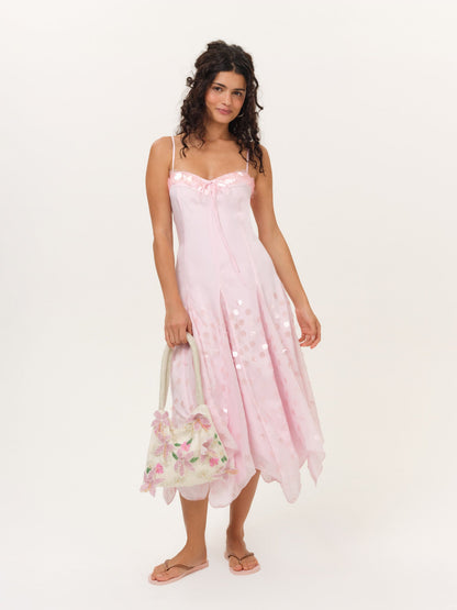 Cosmo Midi Dress Pink - For Love & Lemons