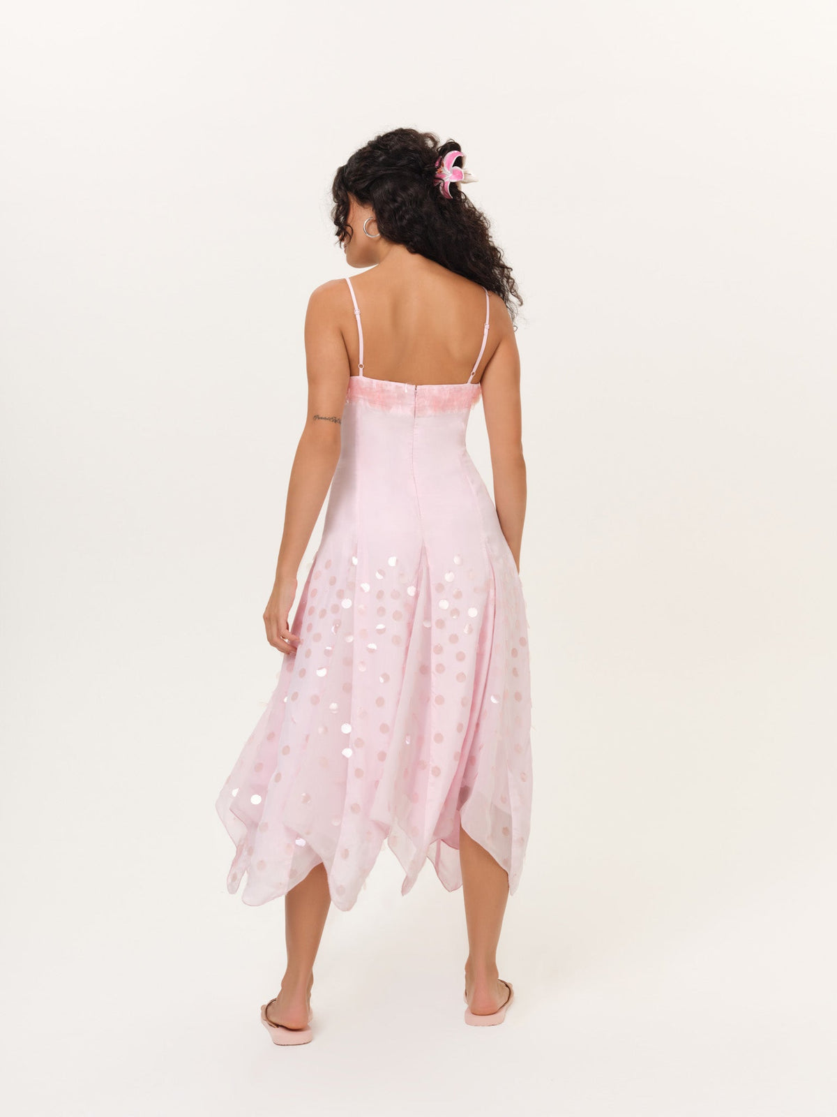 Cosmo Midi Dress Pink - For Love & Lemons