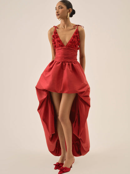 Esmeralda Gown Red - For Love & Lemons