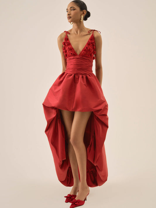 Esmeralda Gown Red - For Love & Lemons