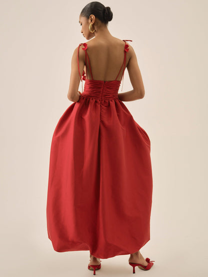 Esmeralda Gown Red - For Love & Lemons