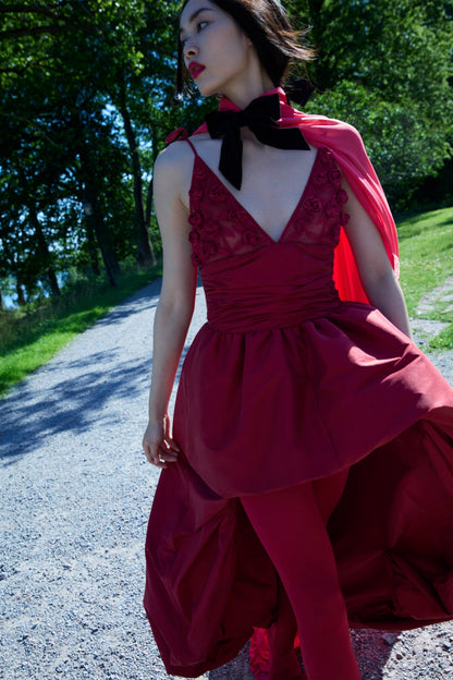 Esmeralda Gown Red - For Love & Lemons