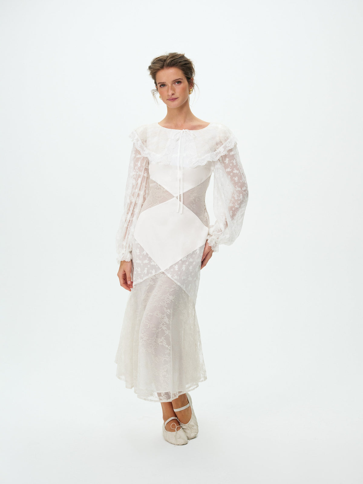 Penny Midi Dress Cream - For Love & Lemons