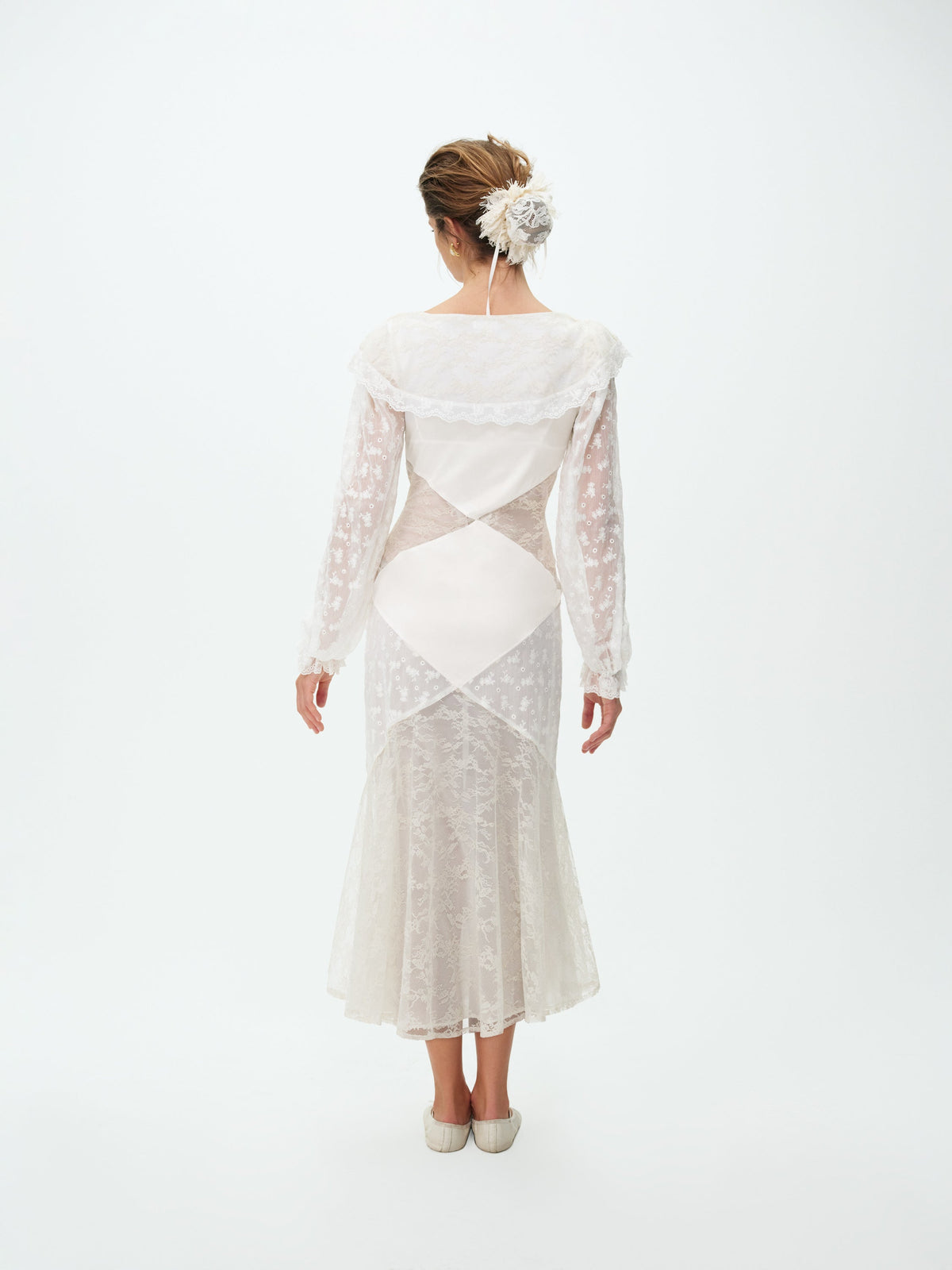 Penny Midi Dress Cream - For Love & Lemons