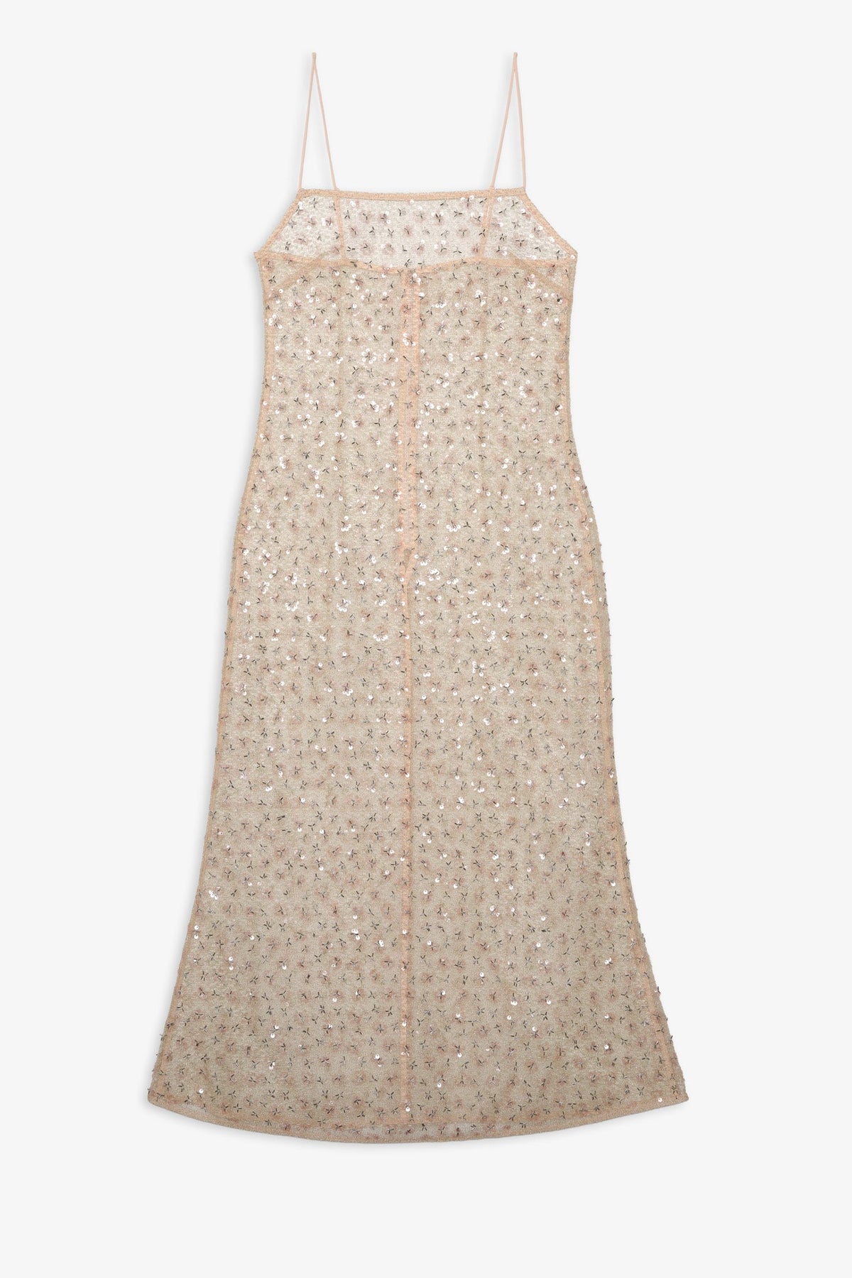 Washed Ashore Midi Slip Dress Blushy Nude - For Love & Lemons