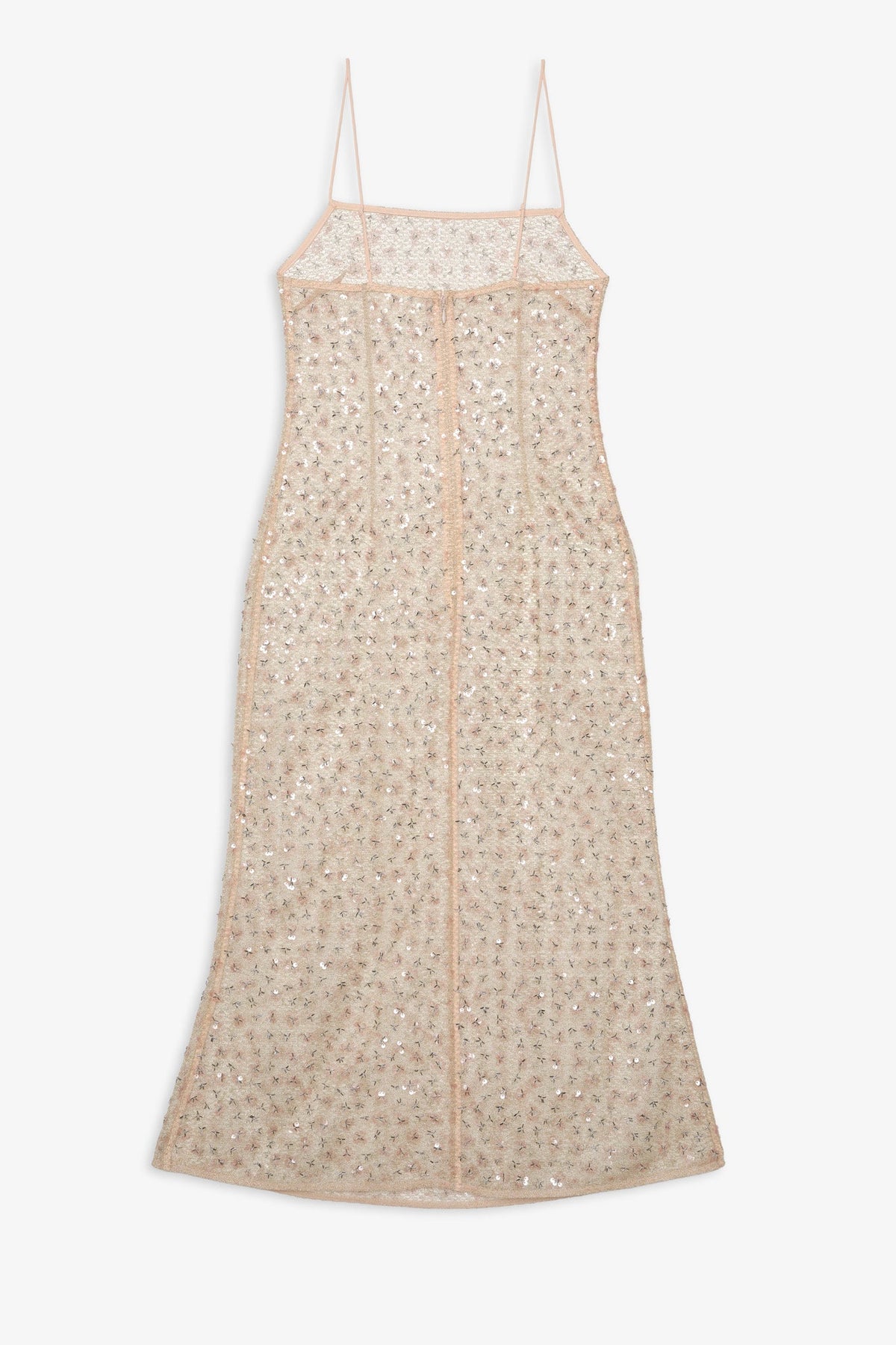 Washed Ashore Midi Slip Dress Blushy Nude - For Love & Lemons