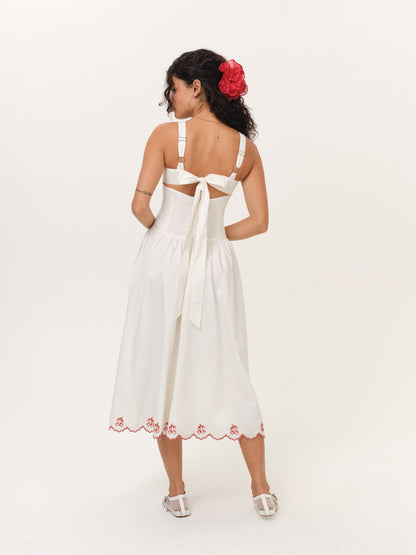 Emma Midi Dress White - For Love & Lemons