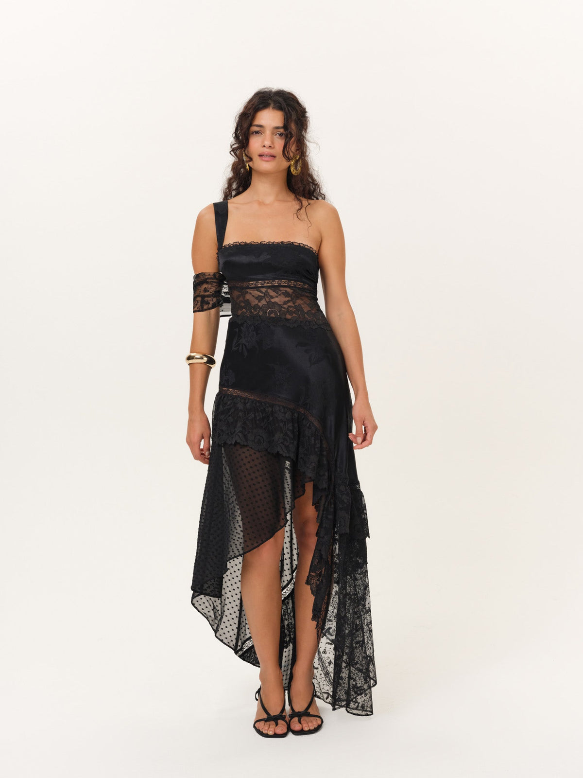 Soluna Midi Dress Black - For Love & Lemons