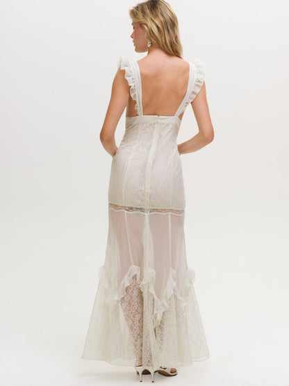 Delicate Lace Maxi Dress Baby Mint - For Love & Lemons