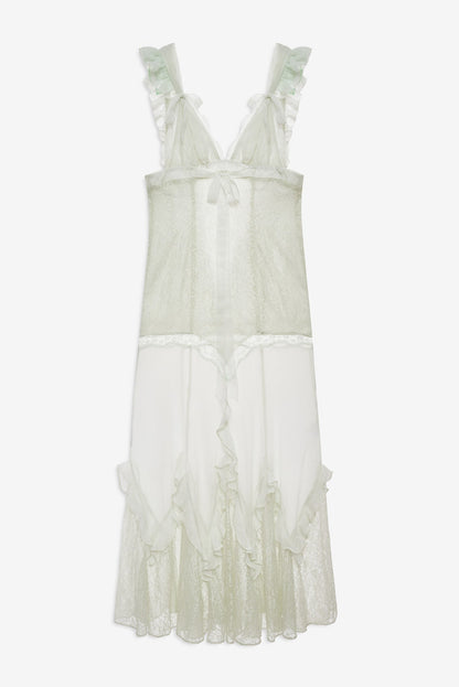 Delicate Lace Maxi Dress Baby Mint - For Love & Lemons