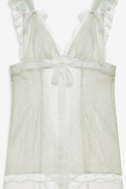 Delicate Lace Maxi Dress Baby Mint - For Love & Lemons