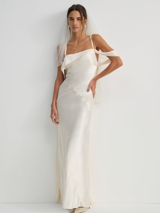 Jewel Maxi Dress Ivory - For Love & Lemons
