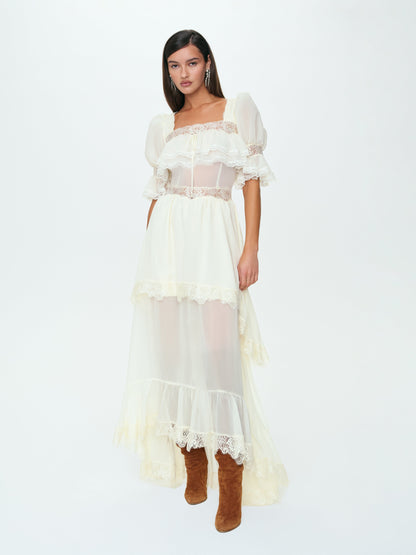 Mabel Maxi Dress Cream - For Love & Lemons