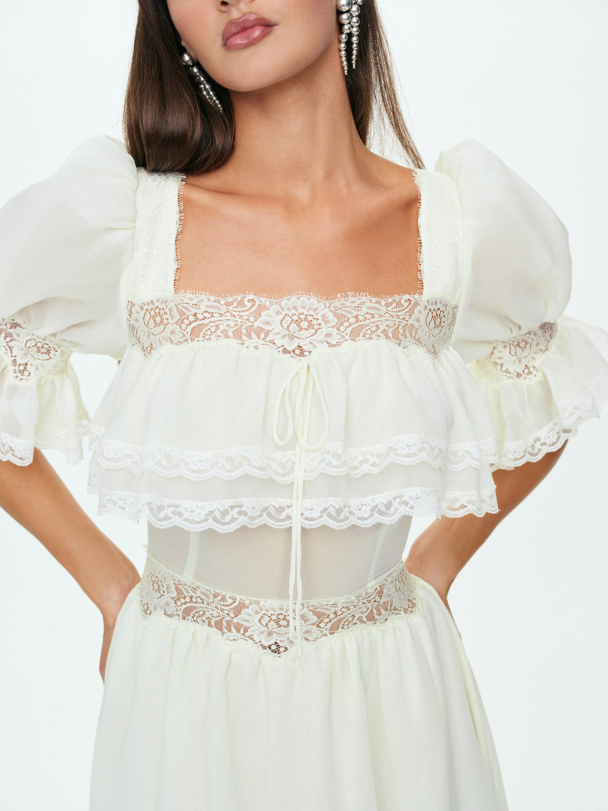 Mabel Maxi Dress Cream - For Love & Lemons