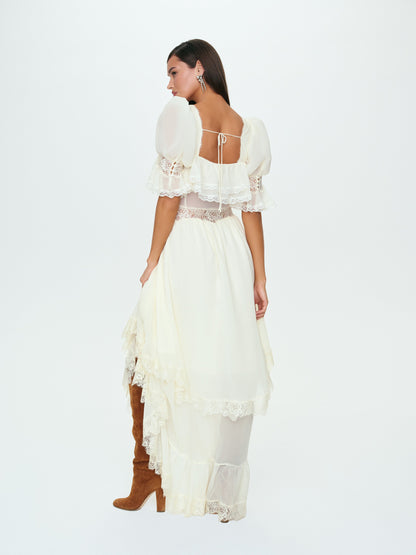 Mabel Maxi Dress Cream - For Love & Lemons