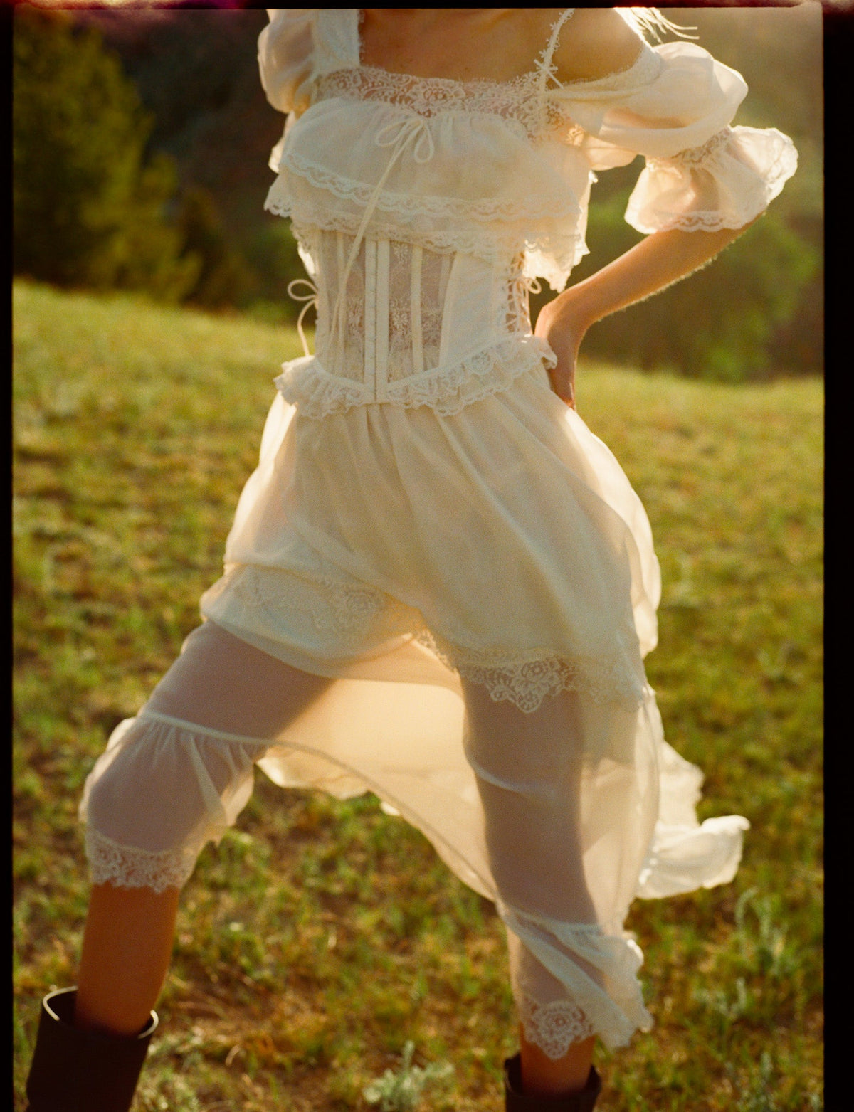 Mabel Maxi Dress Cream - For Love & Lemons
