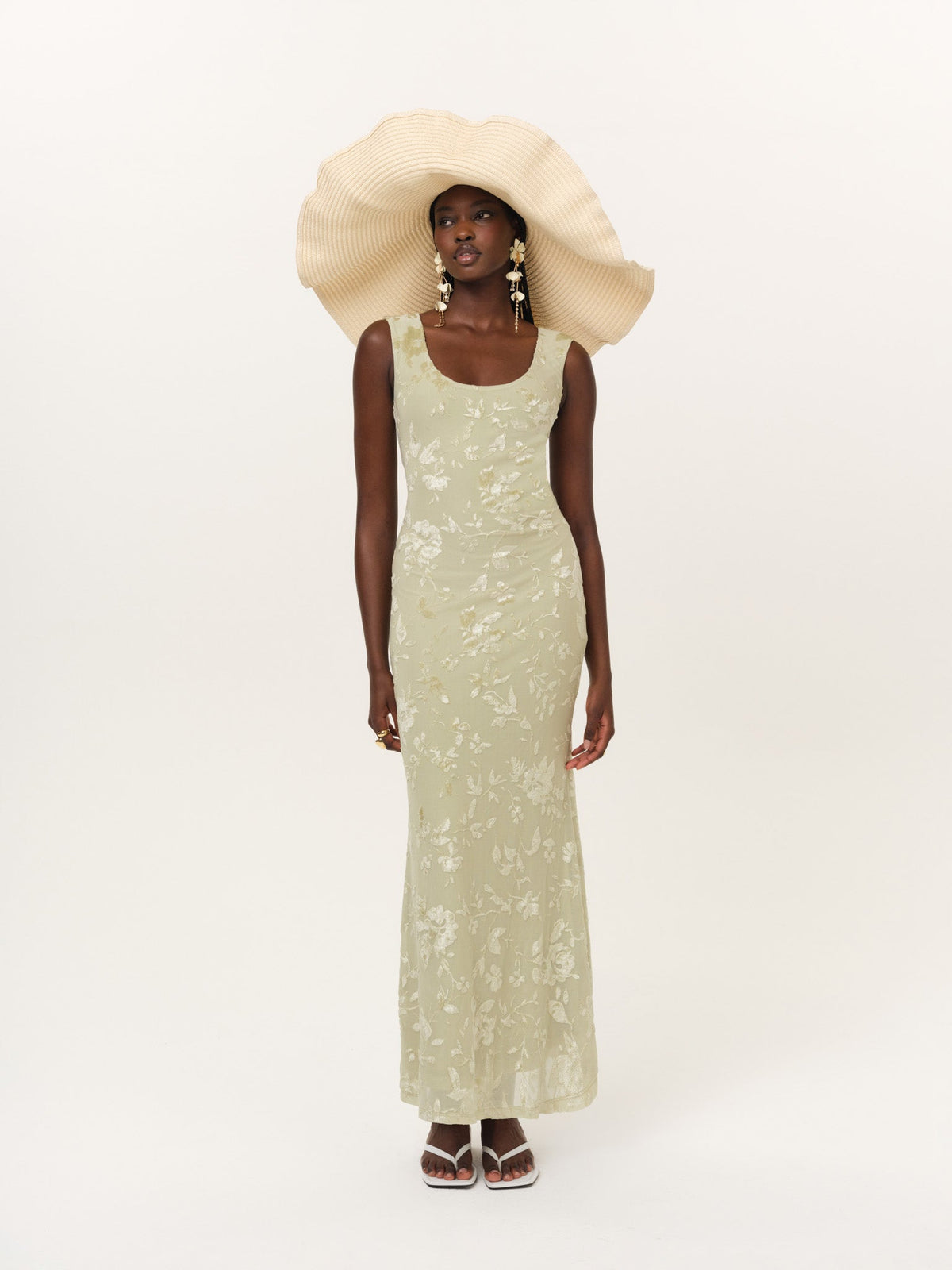 Limesicle Maxi Dress Green - For Love & Lemons