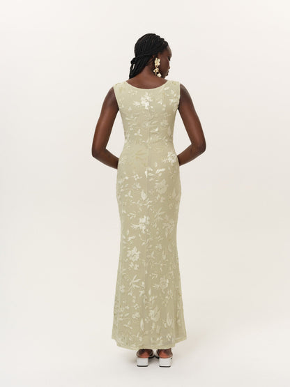 Limesicle Maxi Dress Green - For Love & Lemons