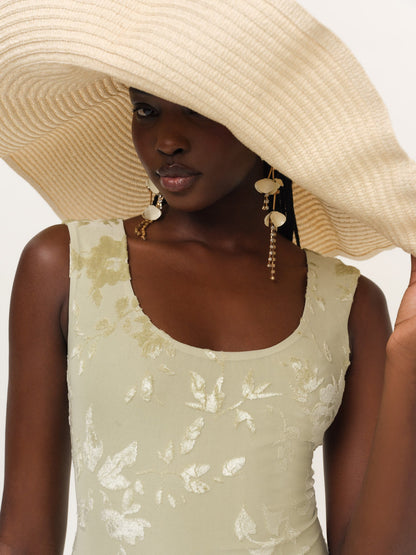 Limesicle Maxi Dress Green - For Love & Lemons
