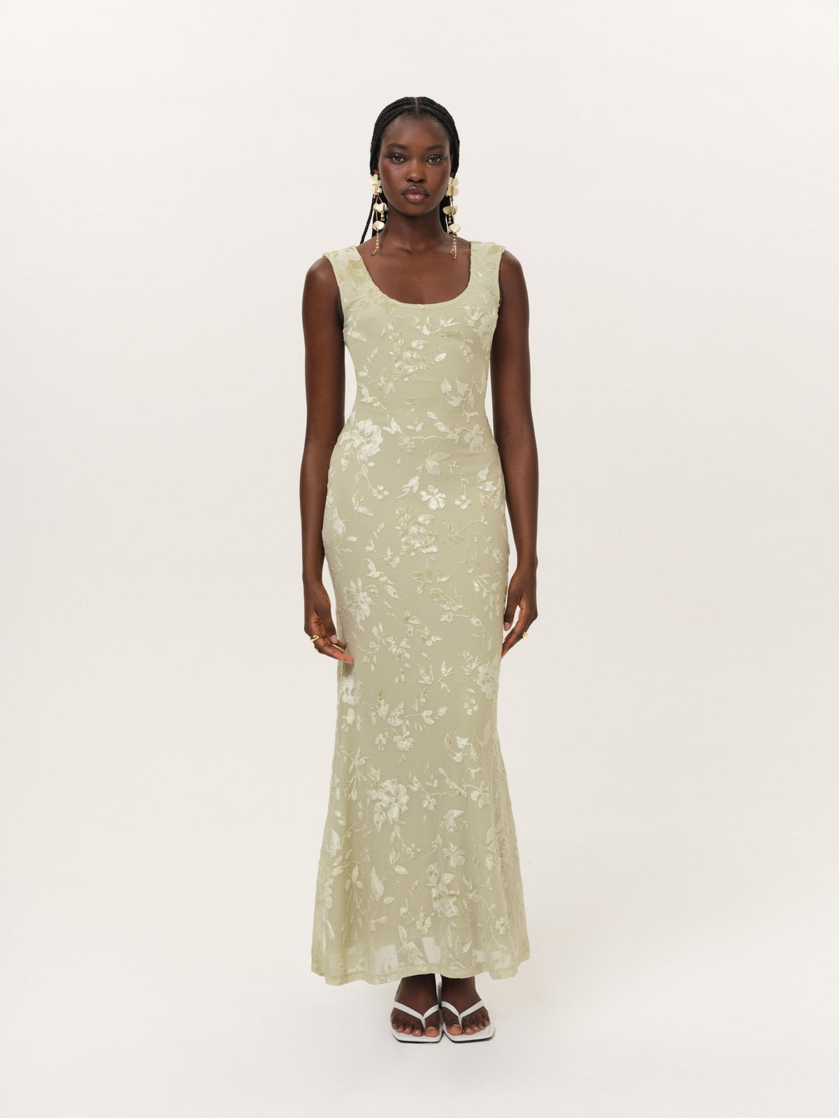 Limesicle Maxi Dress Green - For Love & Lemons