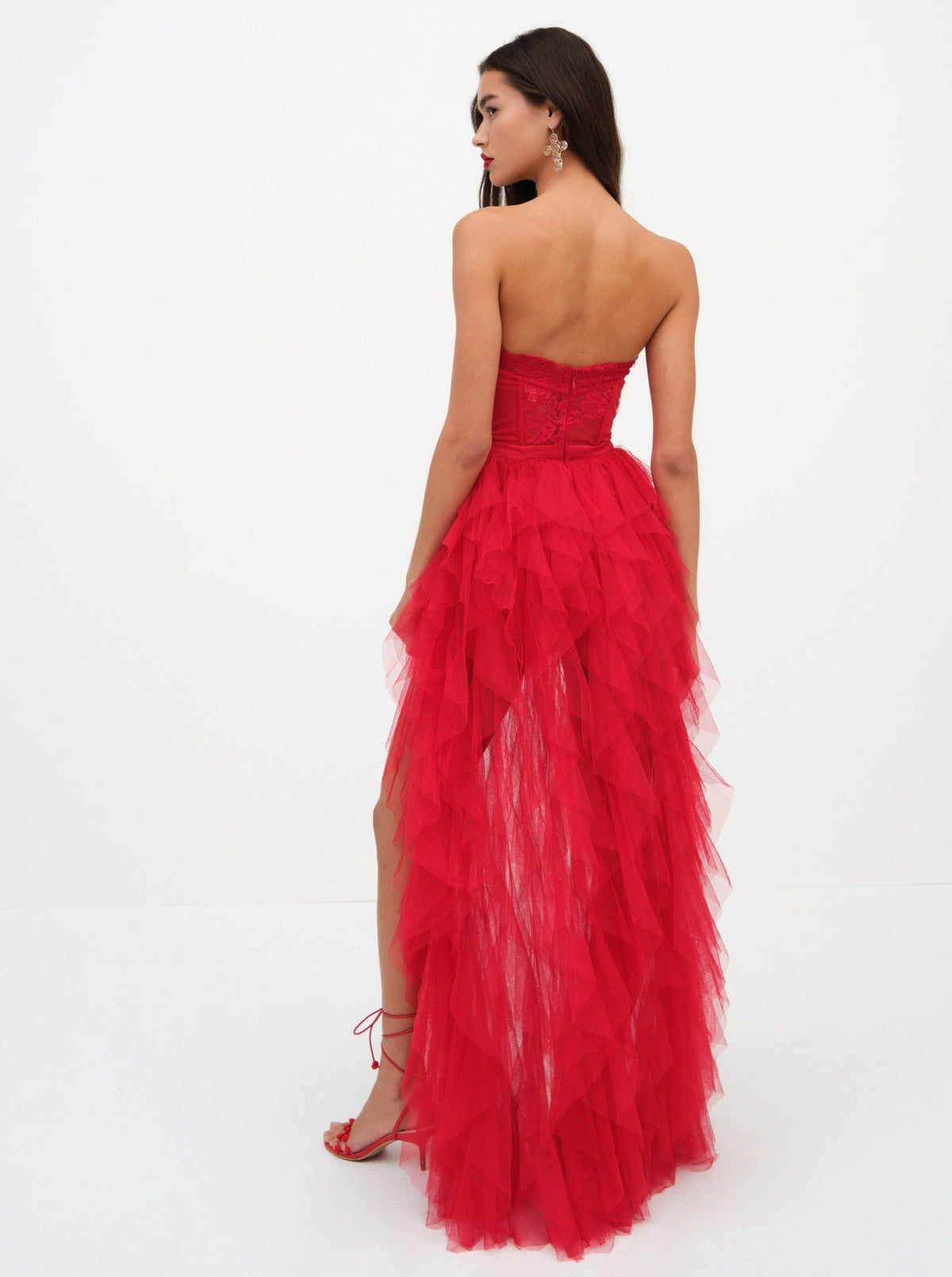 Bustier Gown Red - For Love & Lemons