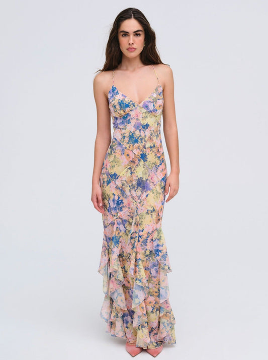 Elea Maxi Dress Pink - For Love & Lemons