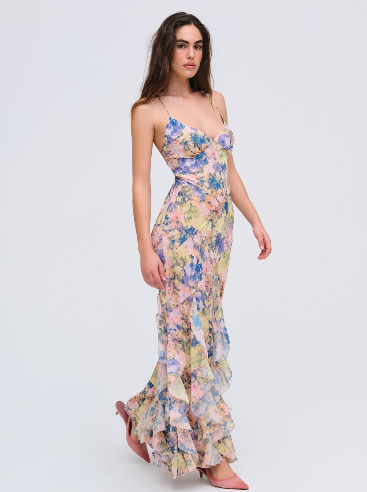 Elea Maxi Dress Pink - For Love & Lemons