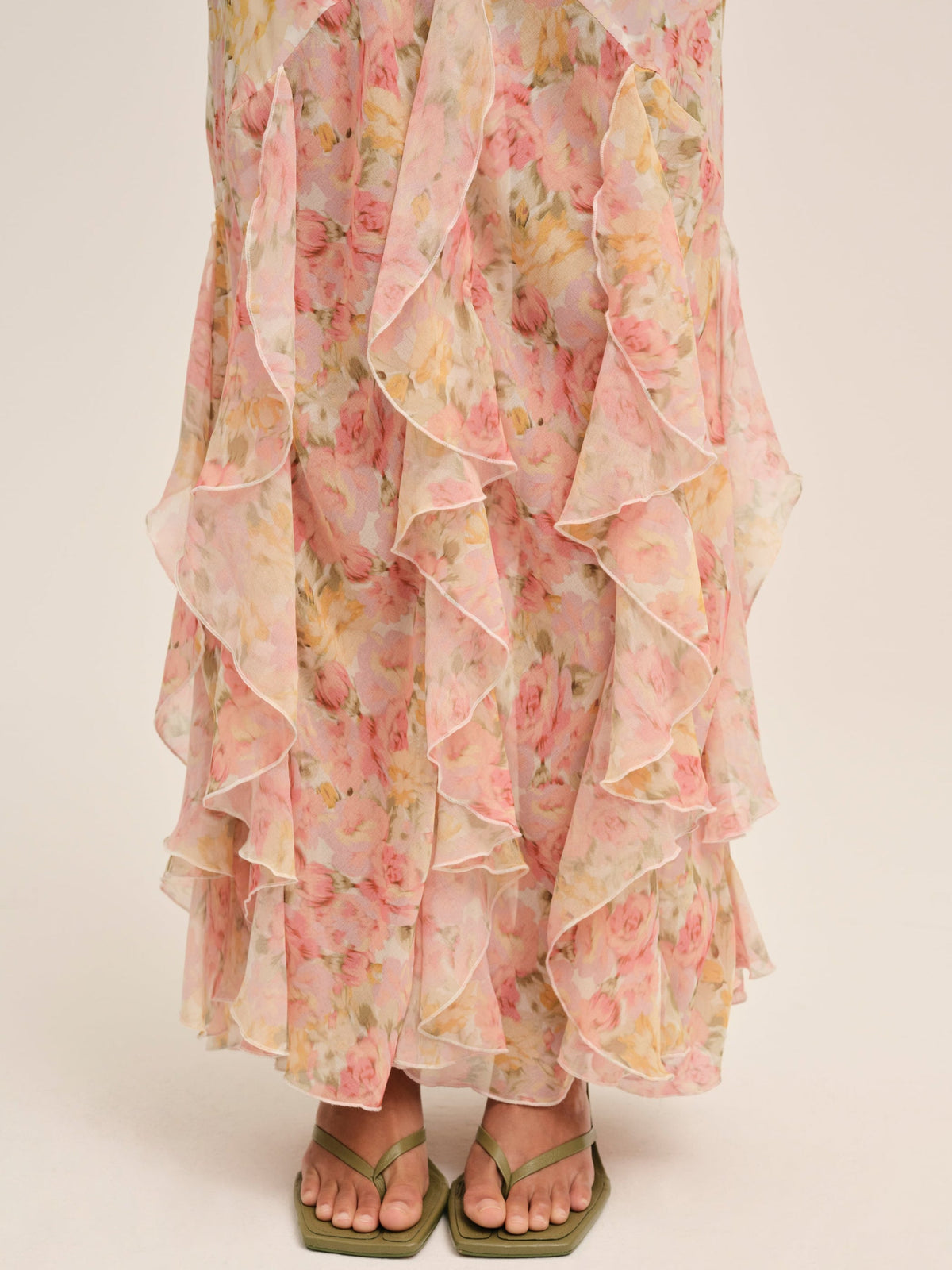 Elea Maxi Dress Peach - For Love & Lemons