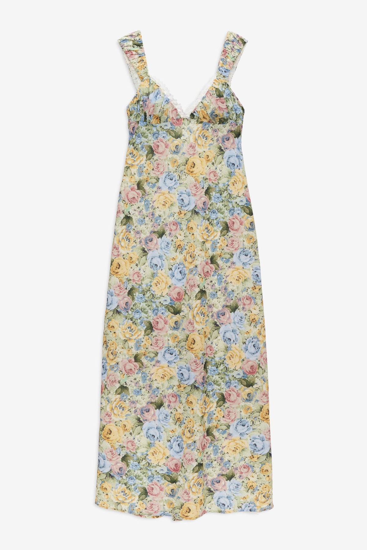 Emmaline Maxi Dress Yellow Blue - For Love & Lemons