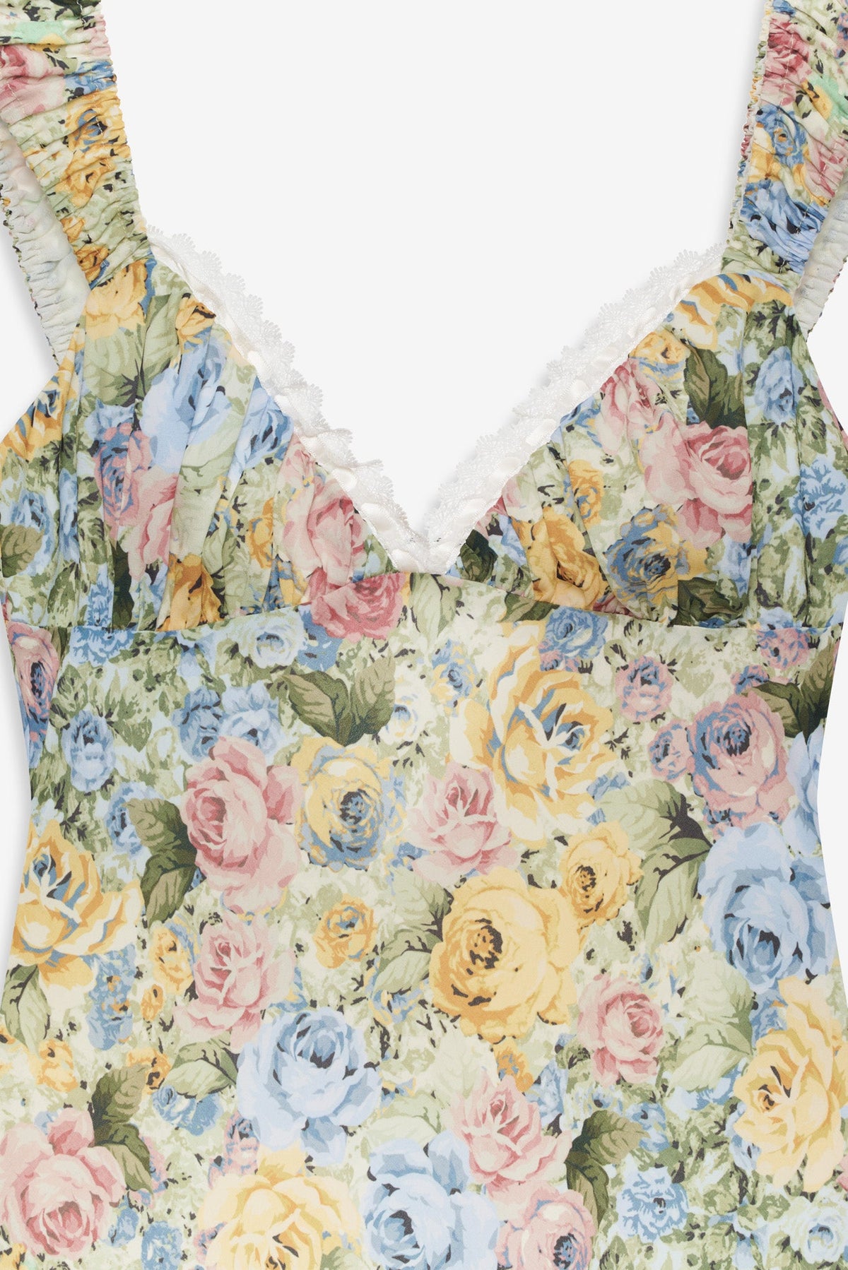 Emmaline Maxi Dress Yellow Blue - For Love & Lemons