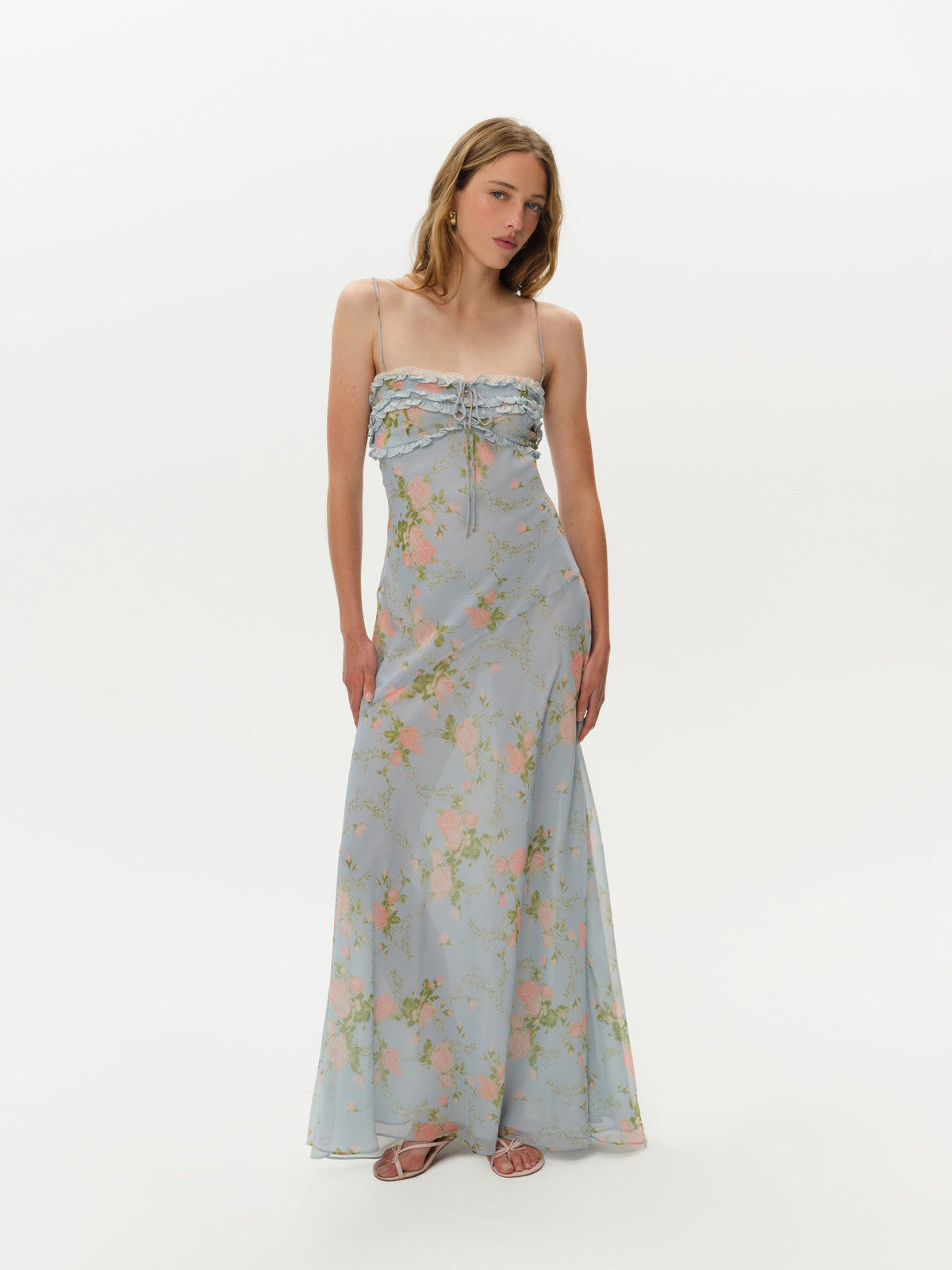 Natalie Maxi Dress Blue - For Love & Lemons