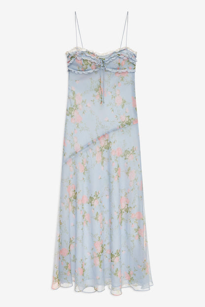 Natalie Maxi Dress Blue - For Love & Lemons