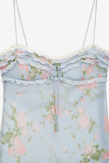 Natalie Maxi Dress Blue - For Love & Lemons