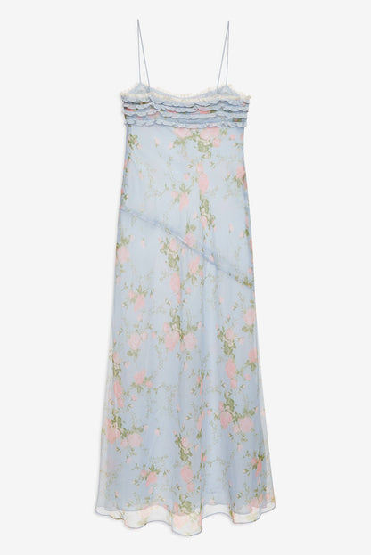 Natalie Maxi Dress Blue - For Love & Lemons