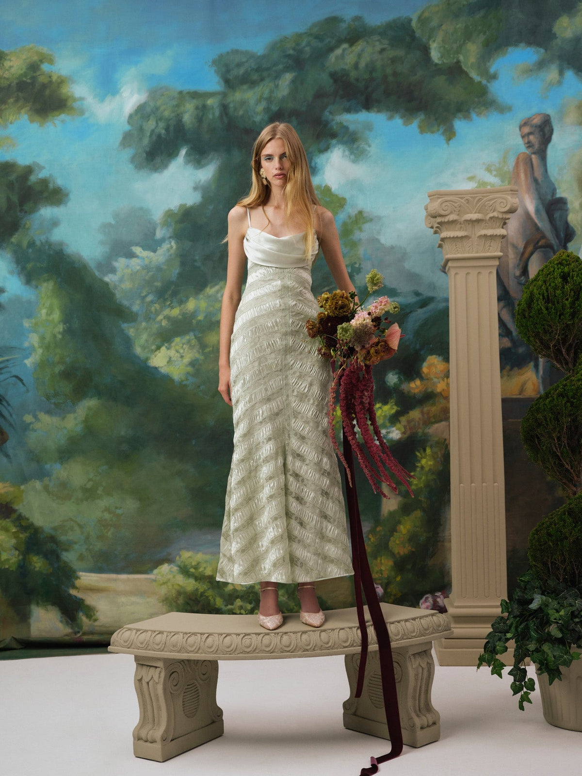 Kendall Maxi Dress Sage - For Love & Lemons