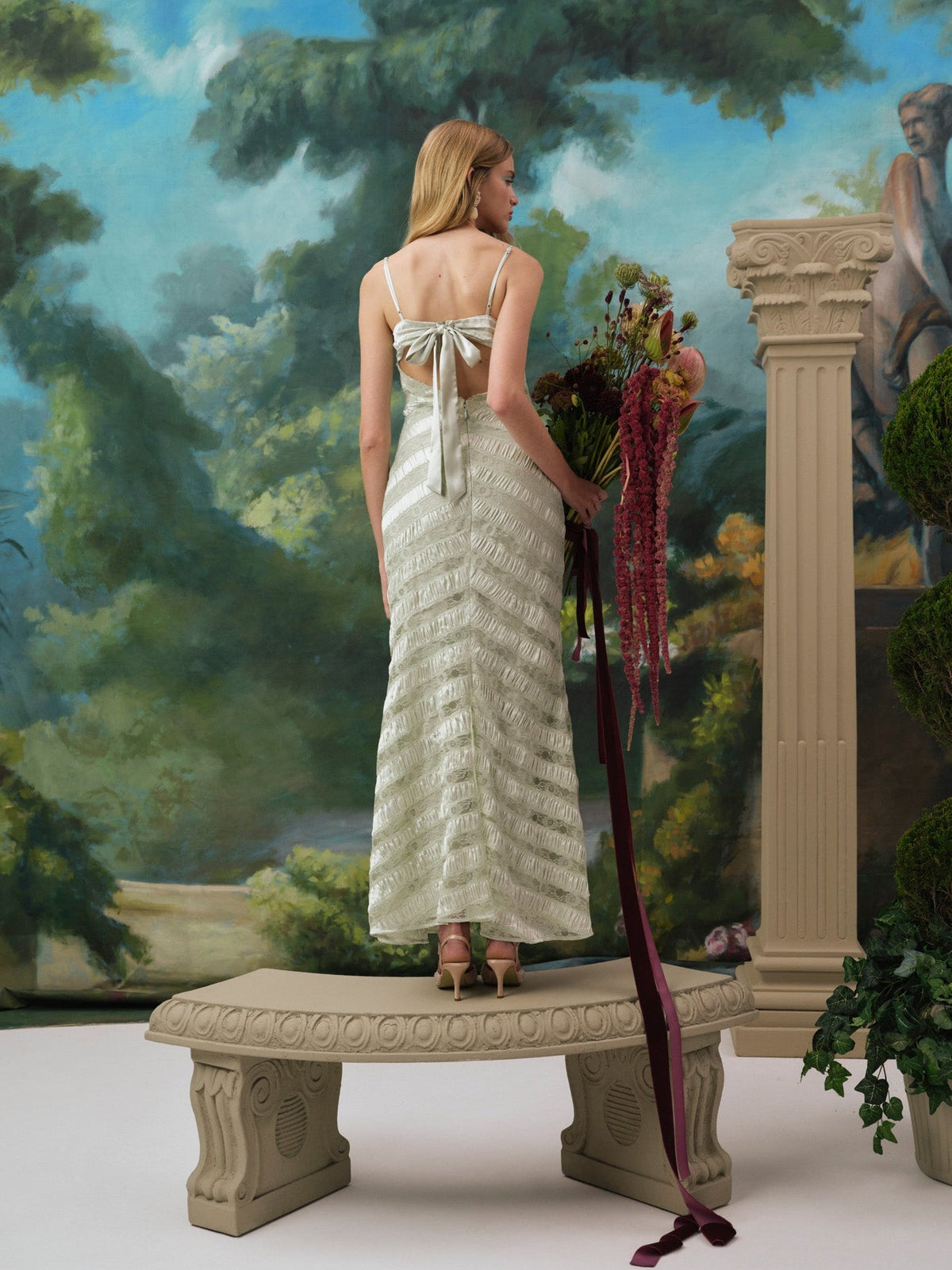 Kendall Maxi Dress Sage - For Love & Lemons