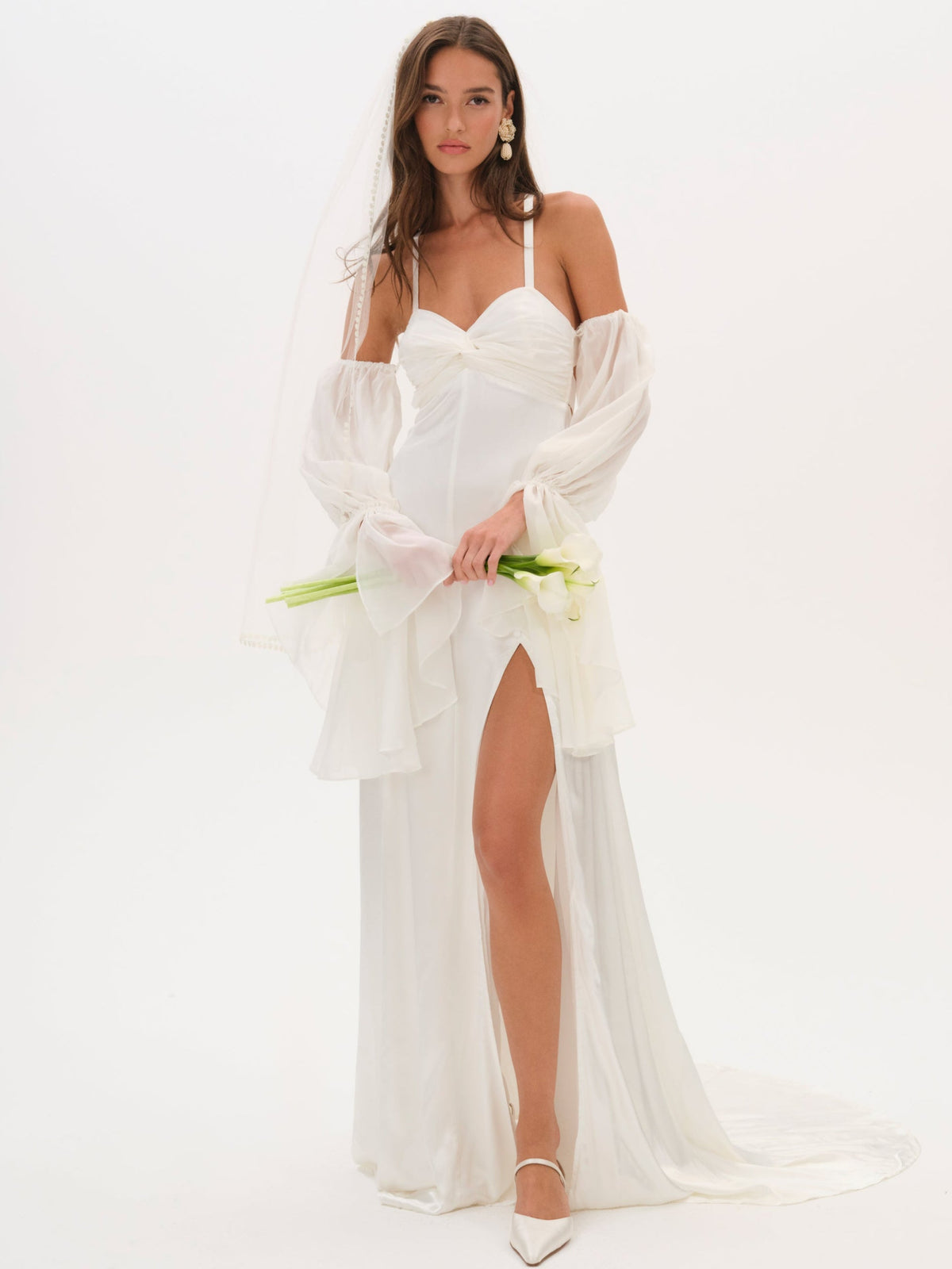 Esme Bridal Gown White - For Love & Lemons
