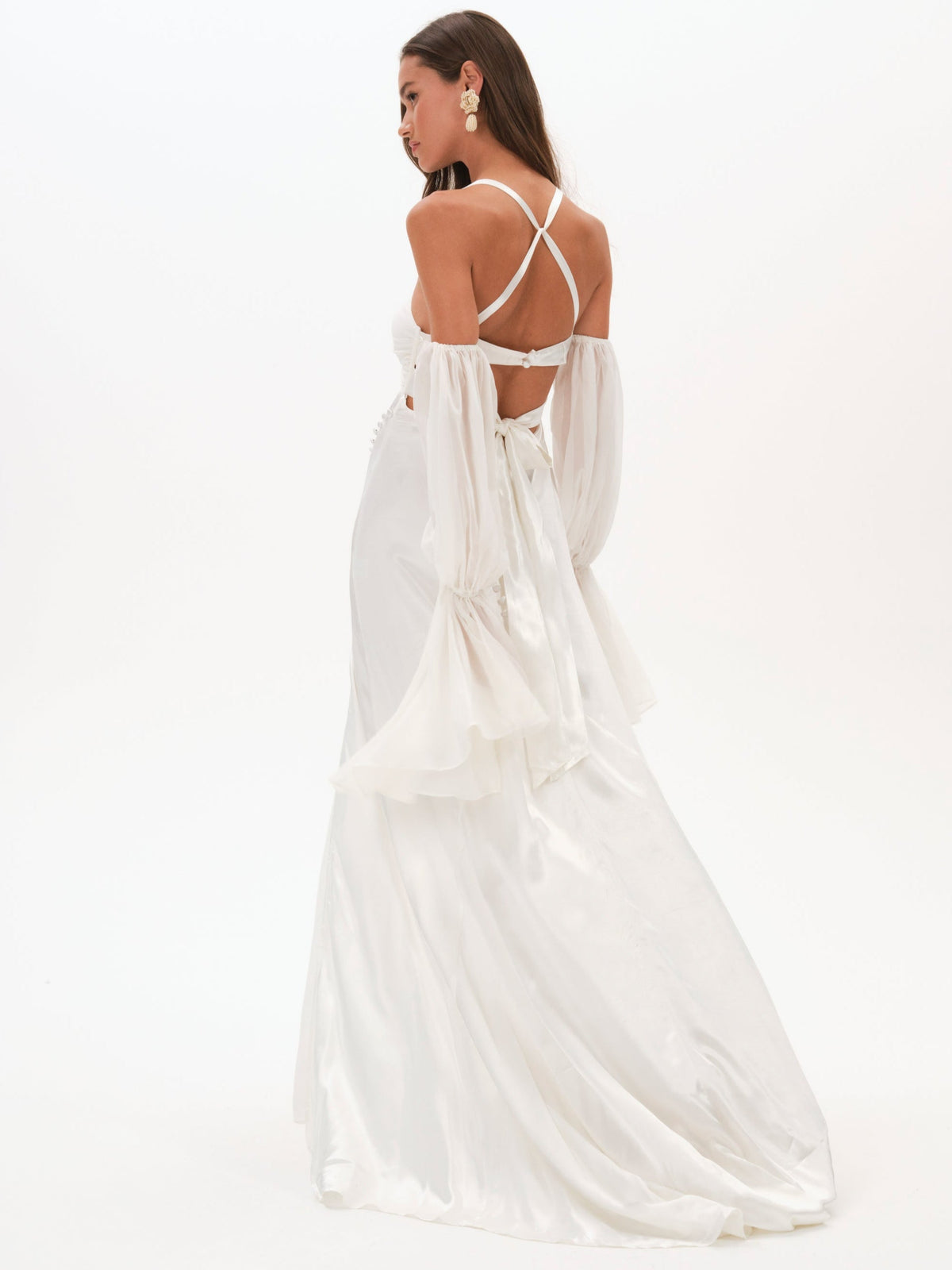 Esme Bridal Gown White - For Love & Lemons