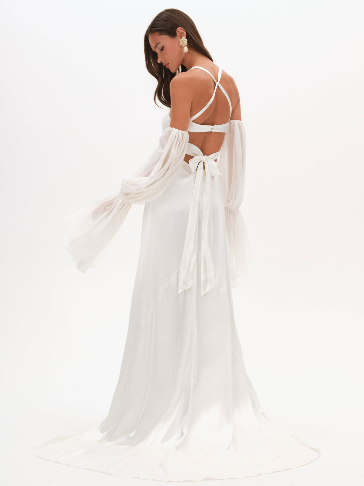 Esme Bridal Gown White - For Love & Lemons