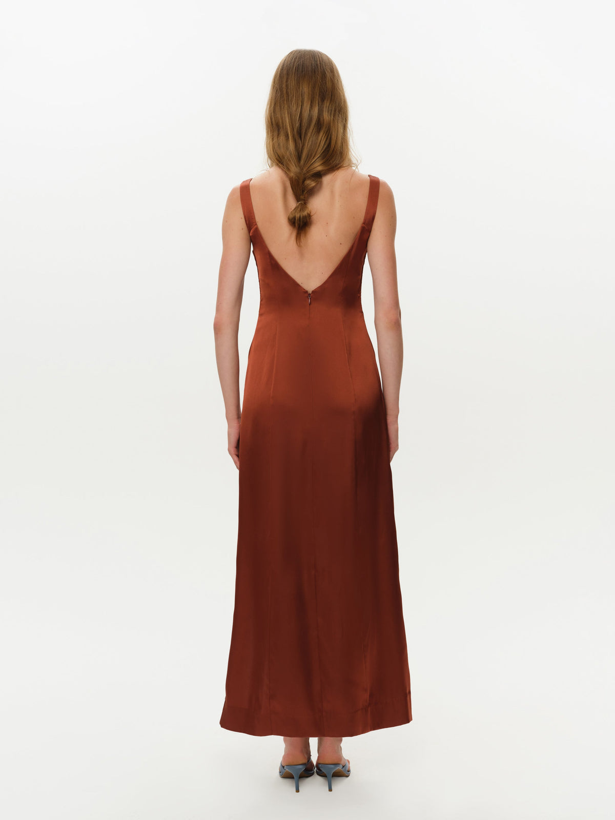 Margo Maxi Dress and Shawl Set Rust - For Love & Lemons