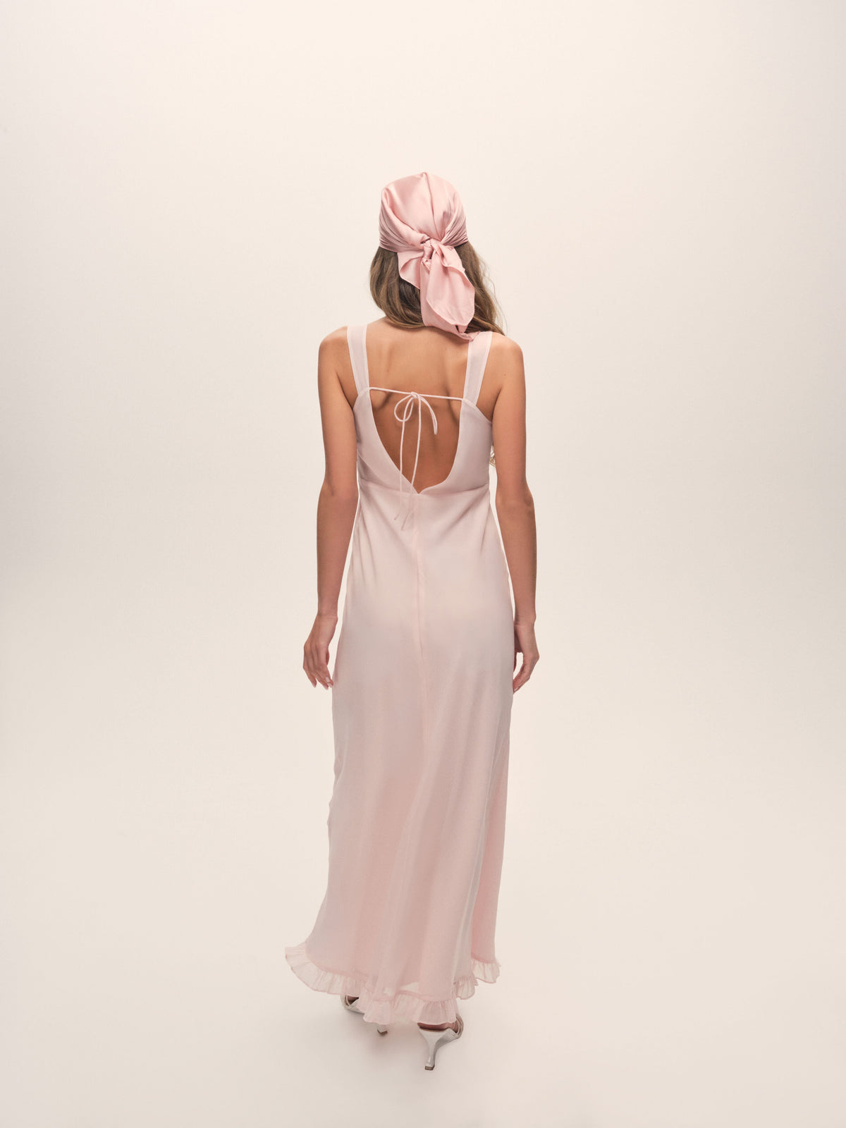 Sunset Maxi Slip Dress Light Pink - For Love & Lemons