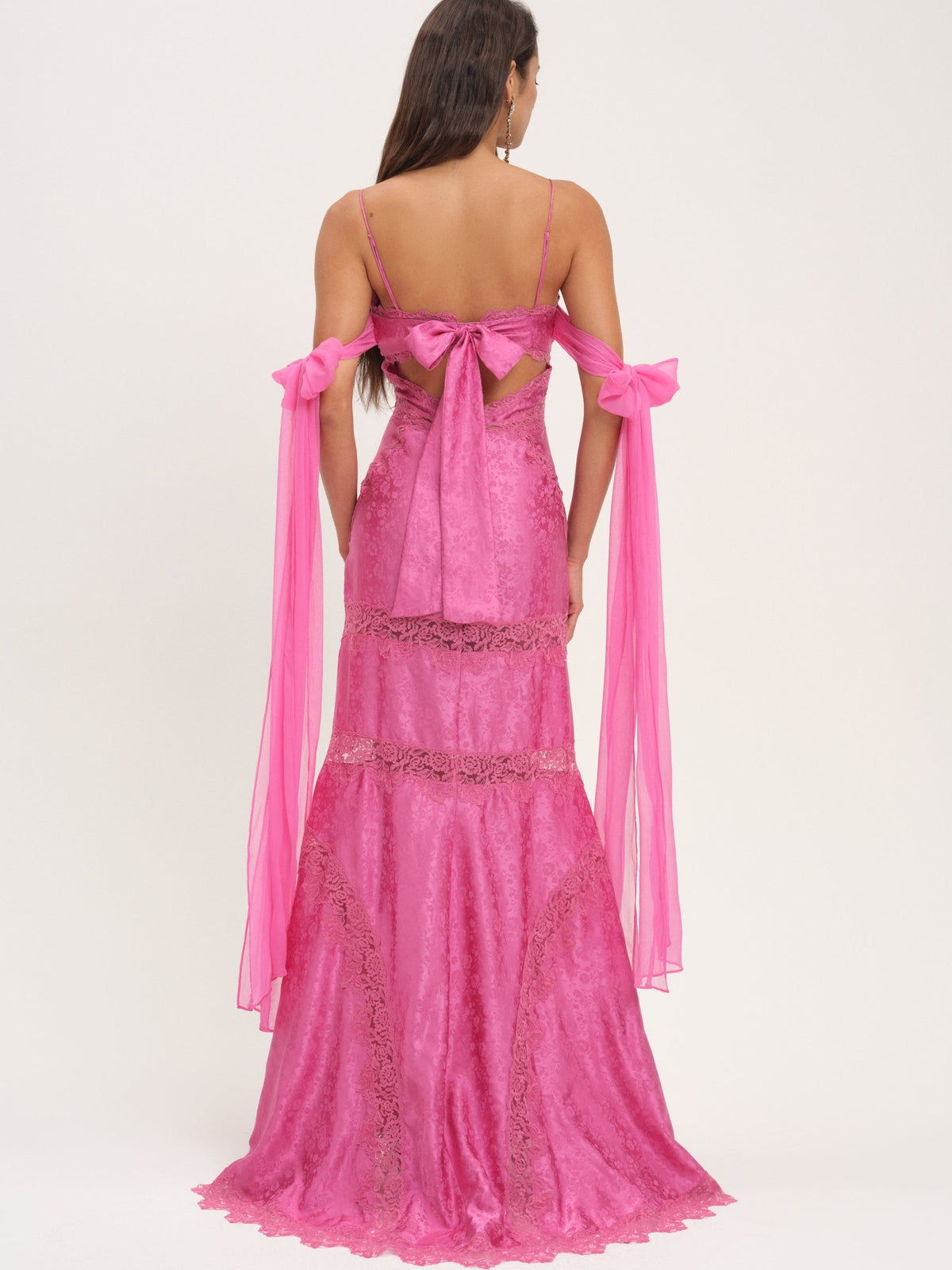 Rita Lace Gown Pink - For Love & Lemons