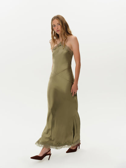 Jessica Maxi Dress Moss - For Love & Lemons