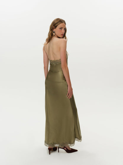 Jessica Maxi Dress Moss - For Love & Lemons
