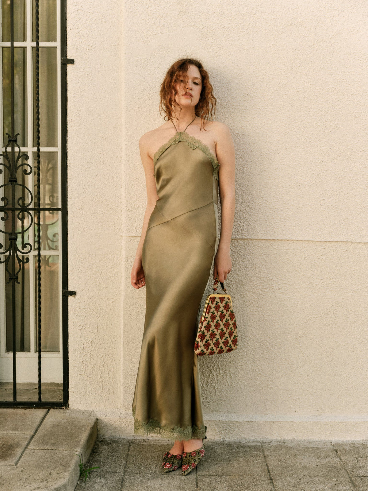 Jessica Maxi Dress Moss - For Love & Lemons