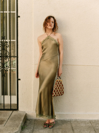 Jessica Maxi Dress Moss - For Love & Lemons